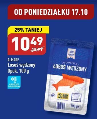 ALDI Łosoś atlantycki wędzony almare seafood oferta