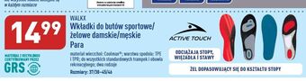 ALDI Wkładki do butów sportowych 37-44 walkx oferta