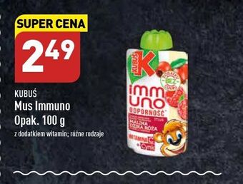 ALDI Mus malina-dzika róża-acerola kubuś immuno odporność oferta