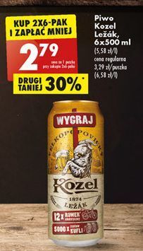 Biedronka Piwo kozel lezak oferta