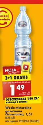Biedronka Woda gazowana cisowianka oferta