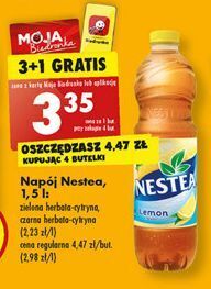 Biedronka Herbata mrożona green tea citrus nestea oferta