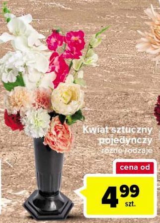 Carrefour Kwiat sztuczny pojedynczy oferta