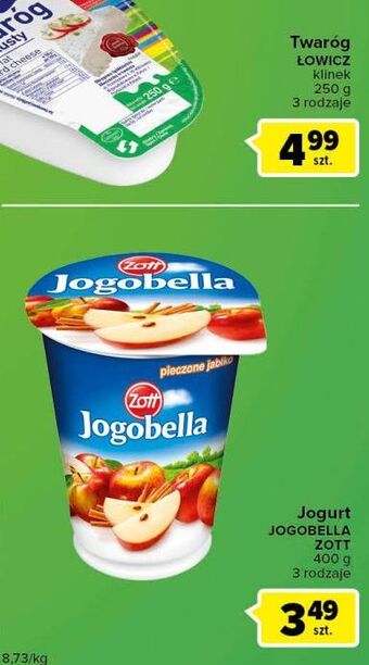 Carrefour Express Jogurt pieczone jabłko zott jogobella oferta