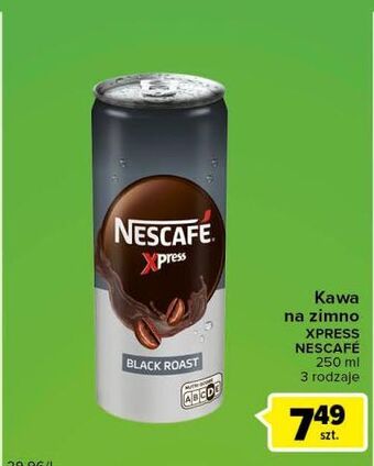 Carrefour Express Kawa black roast nescafe xpress oferta