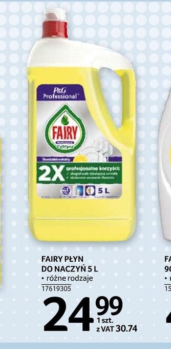 Selgros Fairy płyn do naczyń 5l oferta