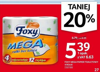 Selgros Foxy Mega papier toaletowy 4 rolki oferta