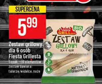 Polomarket Zestaw grillowy dla 6 osób Fiesta Grillesta oferta