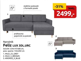 Black Red White Narożnik black red white oferta