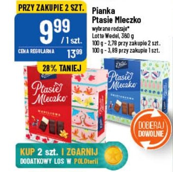 Polomarket wedel pianka ptasie mleczko oferta