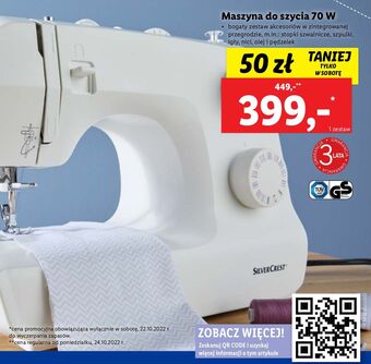 Lidl Maszyna do szycia silvercrest oferta