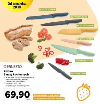Lidl Noże nierdzewne ze stali szlachetnej ernesto oferta