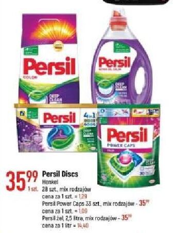 E.Leclerc Kapsułki do prania color deep clean persil power caps oferta