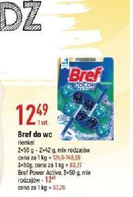 E.Leclerc Zawieszka do wc eukaliptus bref color aktiv (wcześniej blue active) oferta