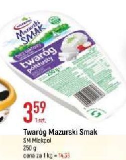 E.Leclerc Twaróg półtłusty bez laktozy mazurski smak oferta