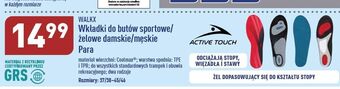 ALDI Wkładki do butów żelowe 37-44 walkx oferta