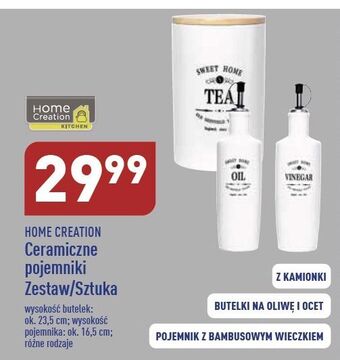 ALDI Pojemnik ceramiczny na oliwę i ocet home creation oferta