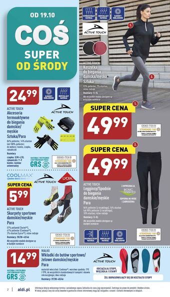 ALDI Koszula męska do biegania active touch oferta