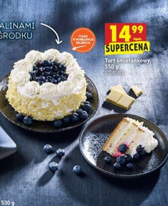 Biedronka Tort śmietankowy 550g oferta