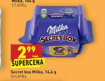 Biedronka Secret box Milka 14,4g oferta