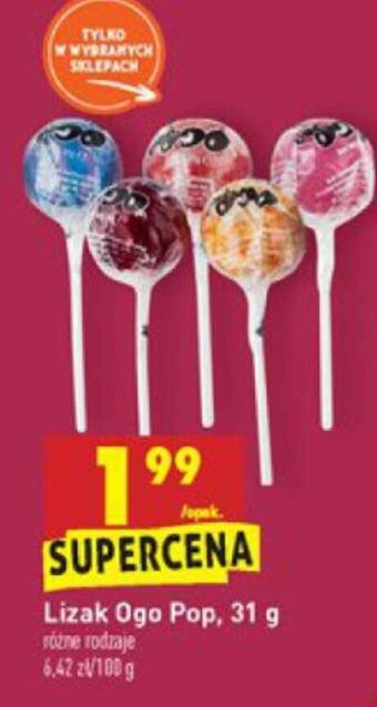 Biedronka Lizak Ogo Pop 31g oferta