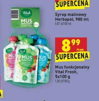Biedronka Mus funkcjonalny Vital Fresh 5x 100g oferta