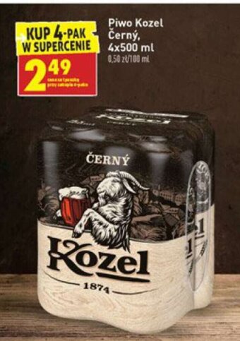 Biedronka Piwo Kozel Cerny 500ml oferta
