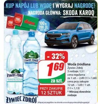 Dino Woda niegazowana żywiec zdrój oferta