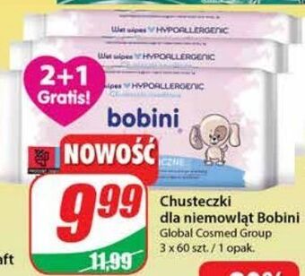 Dino Chusteczki wilgotne z mleczkiem owsianym (hypoalergiczne) bobini baby oferta