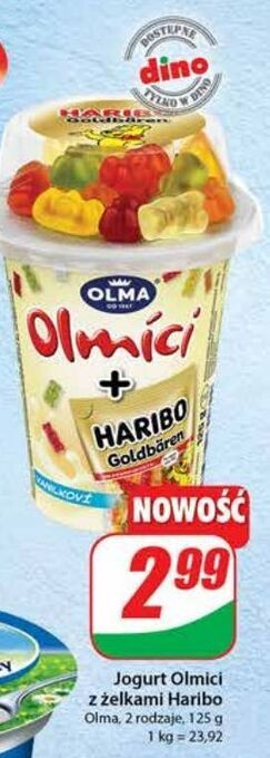 Dino Jogurt waniliowy z żelkami olma olmici oferta