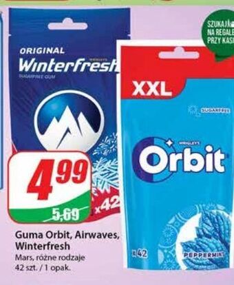 Dino Guma do żucia peppermint saszetka orbit xxl oferta
