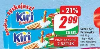Dino Przekąska: serek+paluszki kiri oferta