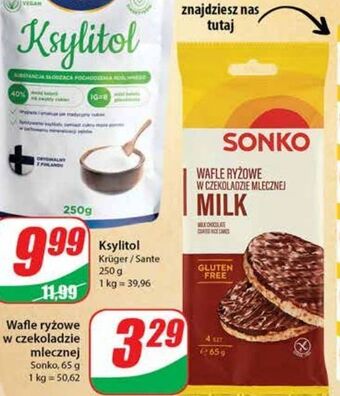Dino Wafle ryżowe w czekoladzie mlecznej sonko oferta