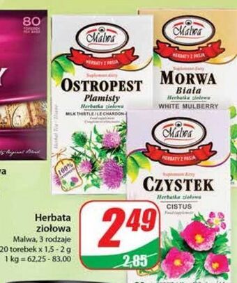 Dino Herbatka ostropest plamisty malwa tea oferta