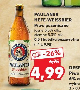 Kaufland Piwo paulaner weissbier oferta