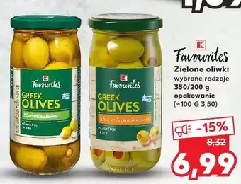 Kaufland Oliwki zielone nadziewane pastą paprykową k-classic favourites oferta