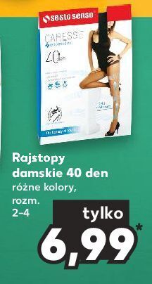 Kaufland Rajstopy damskie 40 den rozm. 2-4 sesto senso oferta