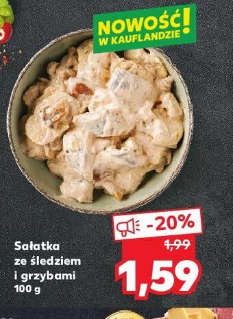 Kaufland Sałatka ze śledziem i grzybami oferta
