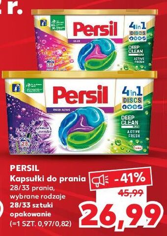 Kaufland Kapsułki do prania 4in1 deep clean color persil discs oferta