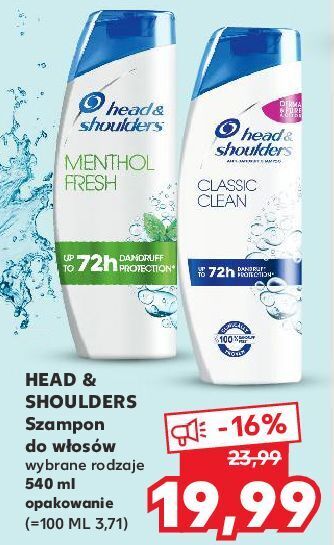 Kaufland Szampon do włosów classic clean head&shoulders oferta