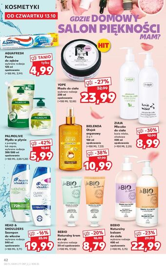 Kaufland Pasta do zębów fresh & minty aquafresh triple protection oferta