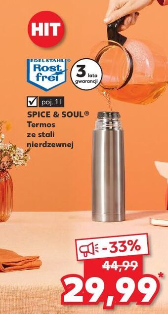 Kaufland Termos próżniowy 1 l spice&soul oferta