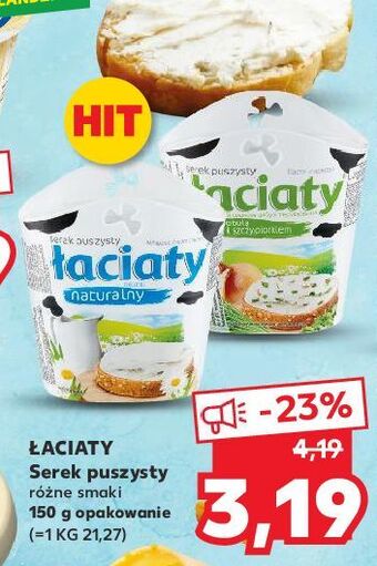 Kaufland Serek puszysty naturalny łaciaty oferta