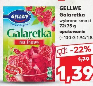 Kaufland Galaretka malinowa gellwe oferta