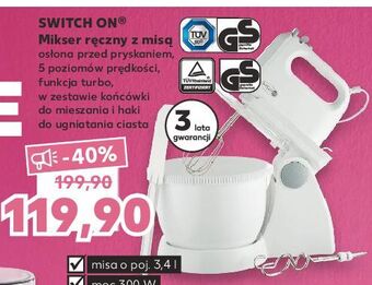 Kaufland Mikser ręczny z misą switch on oferta