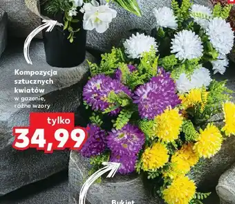 Kaufland Kompozycja kwiatów sztucznych oferta