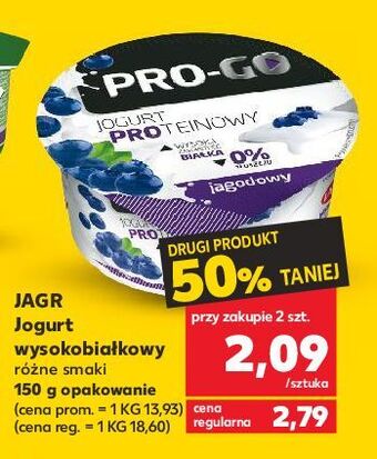 Kaufland Jogurt jagodowy jagr pro-go oferta