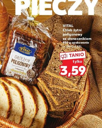 Kaufland Chleb żytni poligonowy vital oferta