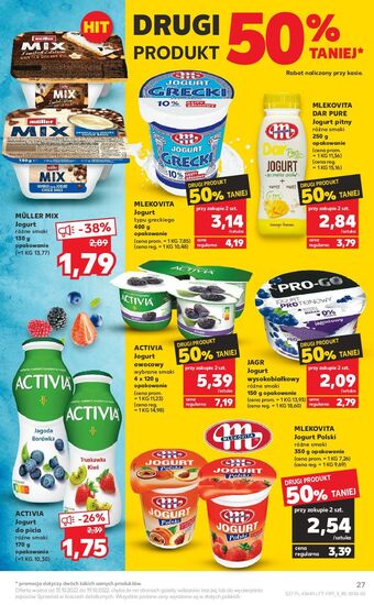 Kaufland Jogurt waniliowy z czekoladowymi kuleczkami muller mix oferta