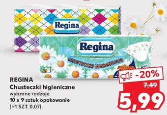 Kaufland Chusteczki higieniczne rumiankowe regina oferta